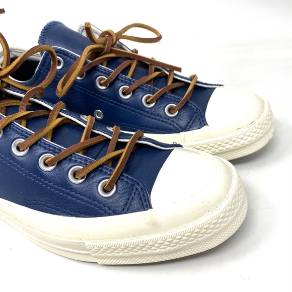 Converse Chuck 70 Low Top Leather Blue Women's Size Sneakers Custom 165507C-ENG - Picture 6 of 15